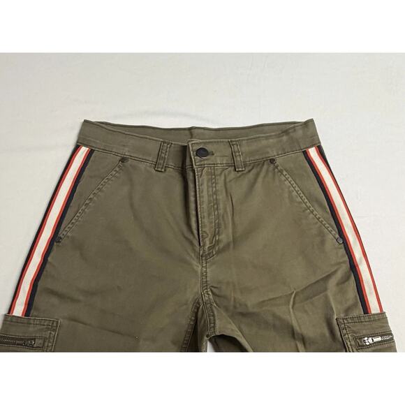 ATHLETA Women’s Summit Cargo Pant Olive Green Stripe Utility Hiking Pants Size 2 - Picture 4 of 14